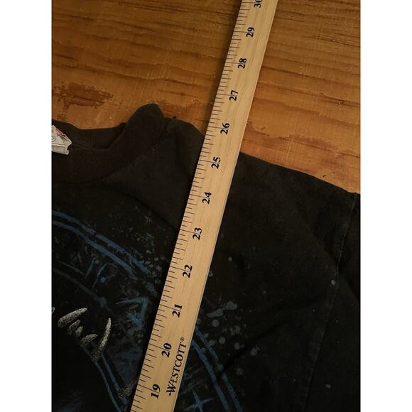 VTG Wolves Native American Dream Catcher Mens Black Graphic T-Shirt Medium - Picture 5 of 8